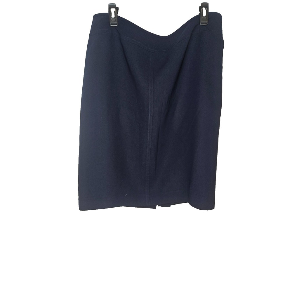 Jones Studio Navy Pencil Skirt Womens Size 12 Work Office‎ Career